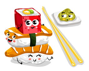 卡通逗趣蔬果小人 點(diǎn)亮咖啡甜美食插圖的創(chuàng)意設(shè)計(jì)